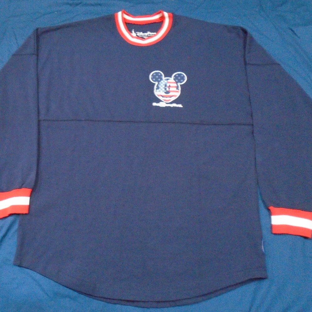 Disney Parks Walt Disney World Americana Mickey Spirit Jersey Flag Size Small